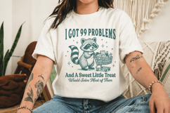 I Got 99 Problems Cute Little Raccoon SVG Product Image 2