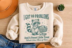 I Got 99 Problems Cute Little Raccoon SVG Product Image 3