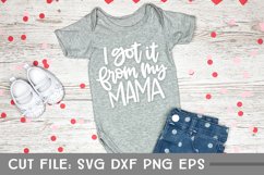 I Got It From My Mama, Baby SVG, Hand Lettered Cut File Product Image 1