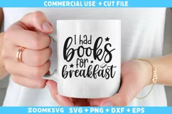 I had books for breakfast SVG | Baby Sayings SVG, Baby Shirt Product Image 2