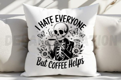I Hate Everyone but Coffee Helps SVG Product Image 2