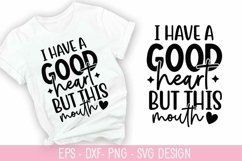 I have a good heart but SVG - Coffee Design Product Image 1