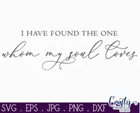 I Have Found The One Whom My Soul Loves | Farmhouse Svg Sign Product Image 2