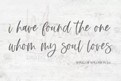 I Have Found The One Whom My Soul Loves Svg, Christian Svg Product Image 4