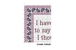 I have less to say than I thought funny sarcastic quote - Tango Stitch