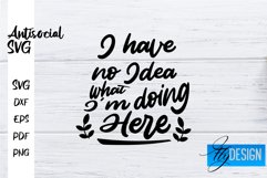 Antisocial Quotes SVG | Sarcastic Quotes|Funny Quotes Design Product Image 1