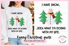 Funny Snowman Christmas Sublimation Design Product Image 1