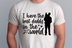 I have the best daddy SVG, Father&#039;s Day Quotes SVG Product Image 1
