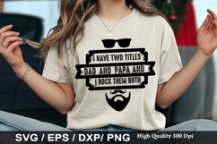 Funny Dad SVG Design - Land of the free because my dad Product Image 3