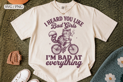 I Heard You Like Bad Girls Bad Cat SVG,Funny Retro Graphic Product Image 2