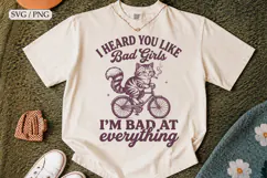 I Heard You Like Bad Girls Bad Cat SVG,Funny Retro Graphic Product Image 2