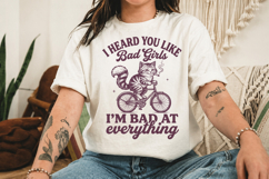 I Heard You Like Bad Girls Bad Cat SVG,Funny Retro Graphic Product Image 3