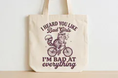 I Heard You Like Bad Girls Bad Cat SVG,Funny Retro Graphic Product Image 4
