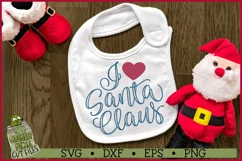 I Heart Santa Claus Christmas SVG File Product Image 3