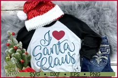 I Heart Santa Claus Christmas SVG File Product Image 1