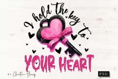 I Hold The Key To Your Heart Funny PNG | Crazy Girlfriend Product Image 4