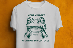 Funny Smoking Frog SVG I Hope You Get Shampoo PNG Product Image 3