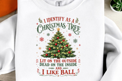 I Identify As a Christmas Tree PNG Product Image 1