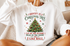 I Identify As a Christmas Tree PNG Product Image 2