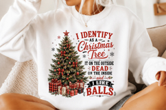 I Identify as a Christmas Tree PNG Product Image 3