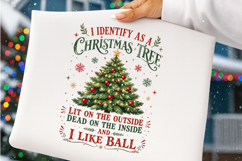 I Identify As a Christmas Tree PNG Product Image 3