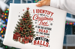 I Identify as a Christmas Tree PNG Product Image 2