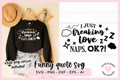 sweater with funny I just freaking love naps ok quote