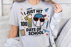 Just Hit 100 Days of School PNG Product Image 1