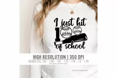 100 Days of School Baseball SVG - Celebrate the 100th Day Product Image 6
