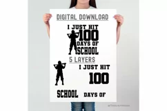 100 Days of School Baseball SVG - Celebrate the 100th Day Product Image 9