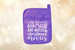 I just want to bake SVG, Christmas Pot holder SVG Design Product Image 2