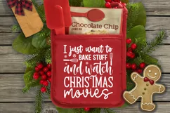 I just want to bake SVG, Christmas Potholder SVG Design Product Image 3