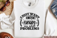 I just want to craft and ignore my adult problems SVG, Craft Product Image 1