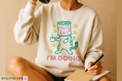 Funny Cat Hand-Drawn SVG PNG Sublimation Design Product Image 4