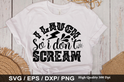 i laugh so i don't SVG -Funny Mental Health Awareness Design Product Image 1