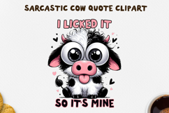 Sarcastic Cow PNG Sublimation Design BUNDLE. Product Image 5