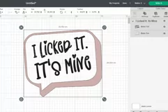 I Licked It Dog Bandana SVG Pet Quote Design Cricut For DIY