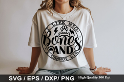 Dog Bandana SVG Design -i like big bones and i cannot lie Product Image 4