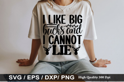 i like big bucks and i cannot lie - Hunting SVG Design Product Image 1