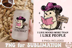 I Like Books More Than I Like People PNG Product Image 9