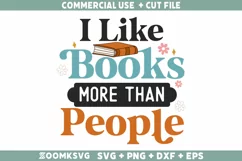 Reading SVG, Book Lover SVG, Book SVG, Book PNG, Retro SVG Product Image 1