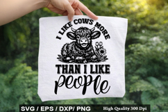 Heifer SVG Design - Just A Girl Who Loves Cows Product Image 4