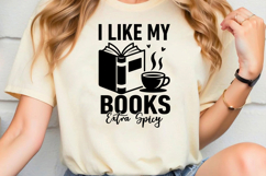 I Like My Books Extra Spicy SVG, Book Lover SVG, Reading SVG Product Image 2