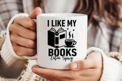 I Like My Books Extra Spicy SVG, Book Lover SVG, Reading SVG Product Image 3