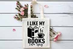 I Like My Books Extra Spicy SVG, Book Lover SVG, Reading SVG Product Image 4