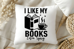 I Like My Books Extra Spicy SVG, Book Lover SVG, Reading SVG Product Image 5