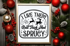 I Like Them Real Thick SVG , Christmas SVG Sign Design Product Image 2