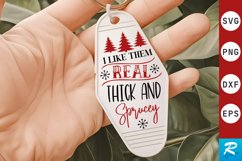 I Like Them Real Thick SVG , Christmas Motel Keychain SVG Product Image 1
