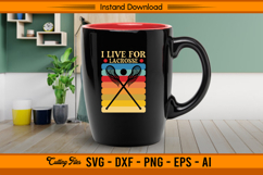 I Live For Lacrosse Retro SVG Cutting Design File Product Image 3