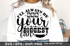 Football Mom SVG Design - i m just here for the halftime sho Product Image 3